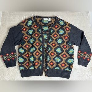 Elisabeth by Liz Claiborne Women's Chunky‎ Knit Vintage Cardigan Size 1 Medium